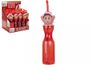 Red Elf Plastic Drinking Bottle (with flexi-straw) - 450ml