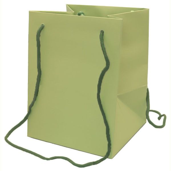 19x25cm Sage Green Hand Tie Bag 