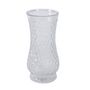 21 x 10.5cm Clear Textured Vase