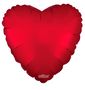 Solid Matt Heart Balloon Red (18 inch)