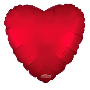 Solid Matt Heart Balloon Red (18 inch)