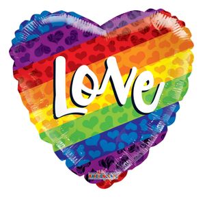 Rainbow Love Balloon (18 inch)