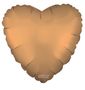 Solid Matt Heart Balloon Gold (18 inch)