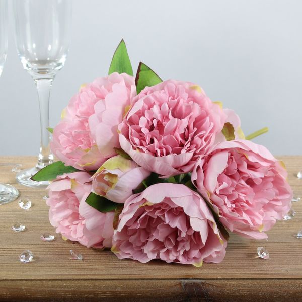Arundel Peony Bouquet Dusky Pink(12/144)