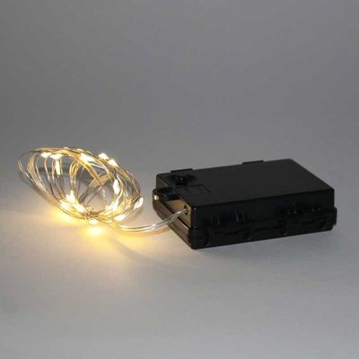 LED lights x 10cm on Silver Wire