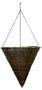 Black Rattan Wicker Hanging Basket