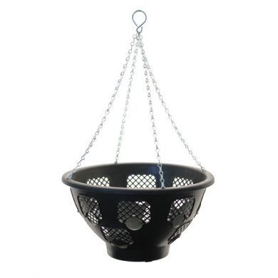 Plastic Black Hanging Basket (14 inch)