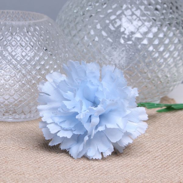 Baby Blue Single Carnations (12 Stems)
