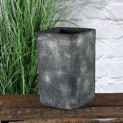 Grey Zen Ceramic Vase 22cm