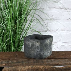 Grey Zen Ceramic Flowerpot 11cm