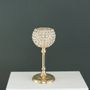 33cm Gold Globe Candle Holder