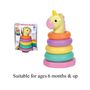 T19237 Colourful Unicorn ring stacker.