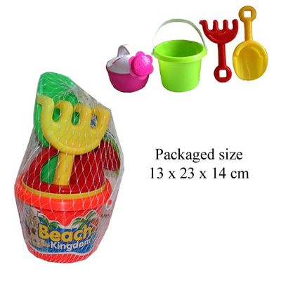 T19450 Sand Set With Bucket Watering Can Spade And Rake.