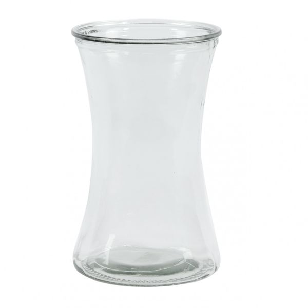 20.3cm Infinity Hand Tied Clear Glass Vase