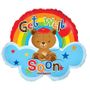 14" Get Well - Rainbow Mini Shape (Air filled)