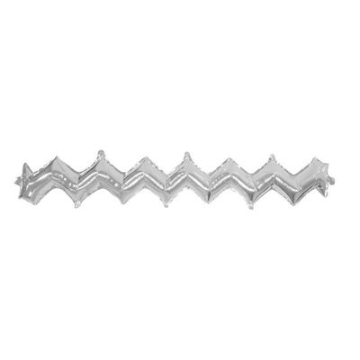 Silver Zig Zag Wall with Valve (pack of 5)