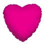 4" Hot Pink Heart - Inflated with Cup and Stick