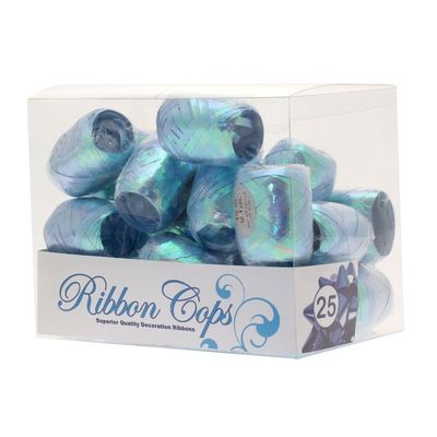 Iridescent Blue Ribbon Cops (x25)