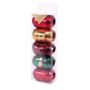 Ribbon Cops Red / Green / Burgundy / Gold in acetate (x5)