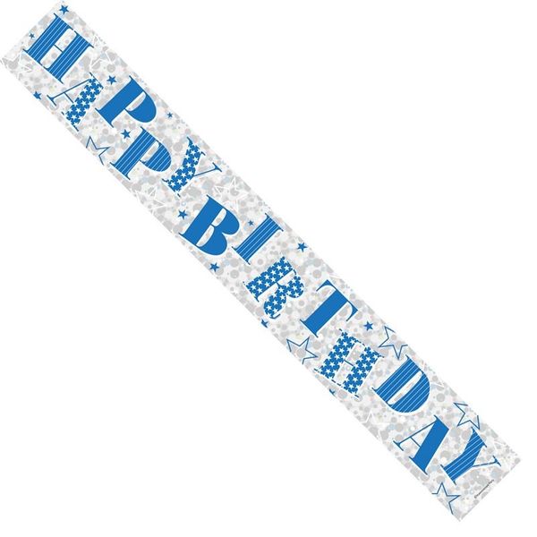 Happy Birthday Male Banner (pack of 12) (1/48)