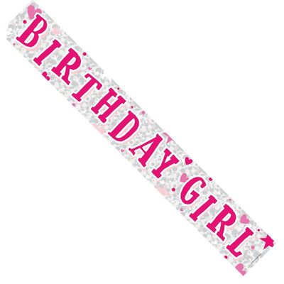 Birthday Girl Banner (pack of 12) (1/48)