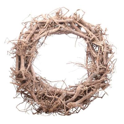 36cm Round Twig Wreath  (12)