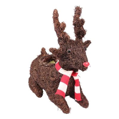 27cm Salim Lying Reindeer Planter (16)