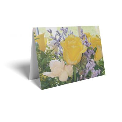 Folded Card - Yellow Rose 