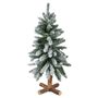 Oak Creek Flocked 90cm (36") Tree With Wood Base 113 Tips