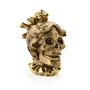 Gold Skull Resin Figurine