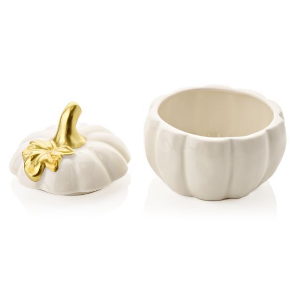 Cream & Gold Pumpkin Keepsake Box