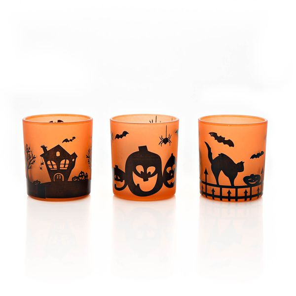 Set of 3 Halloween Votive/Tealight Holders