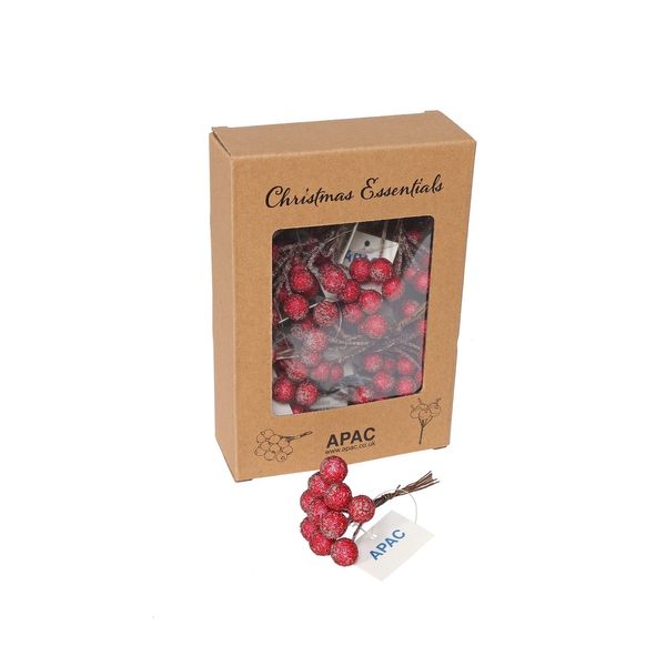 Frosted Berry Pick x10 Red - Box of 12