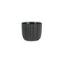 Vogue Black Linear Pot - H8.5cm