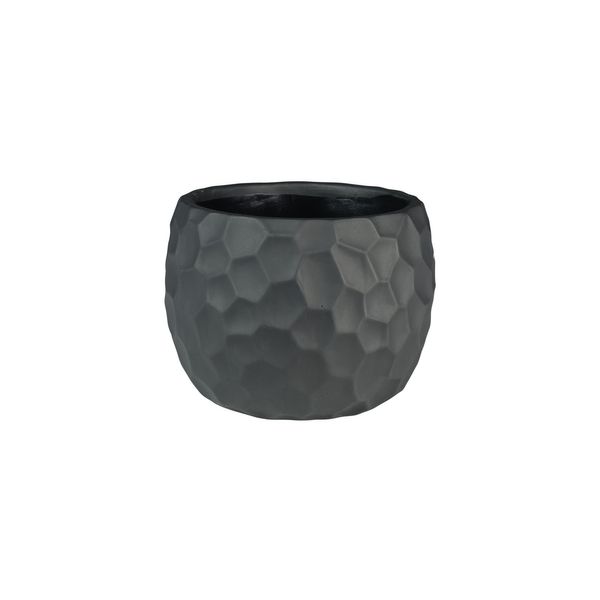 Vogue Black Honeycomb Pot -D14.5cm x H11.5cm