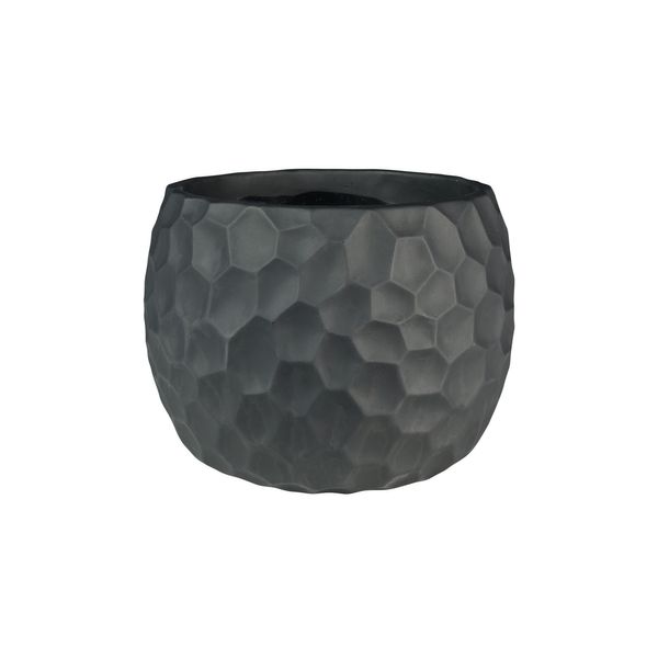 Vogue Black Honeycomb Pot - D18.5cm x H14.5cm