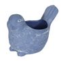 Purple Ceramic Bird Planter 