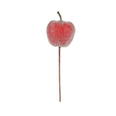 Frosted Apple Pick -Red 5cm - Box of 9