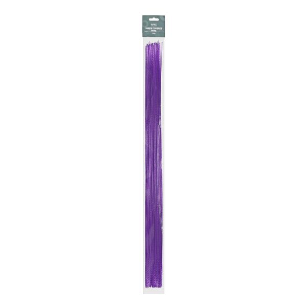 Lilac Paper Covered Wire (0.9mm x 50cm)