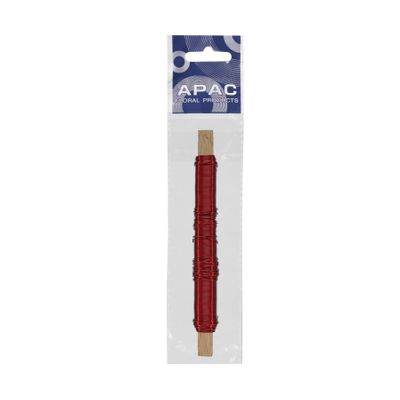 Red Metallic Wire on wooden stick 50g