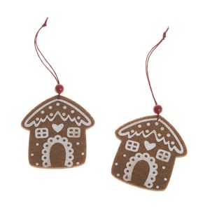 Set of 2 Felt House Hangers