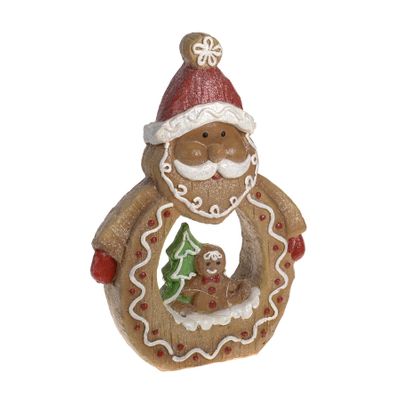 Magnesia Gingerbread Santa LED Light 27.5x9x39Cm
