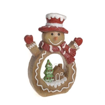 Magnesia Gingerbread Snowman LED light 28x10x37.5Cm