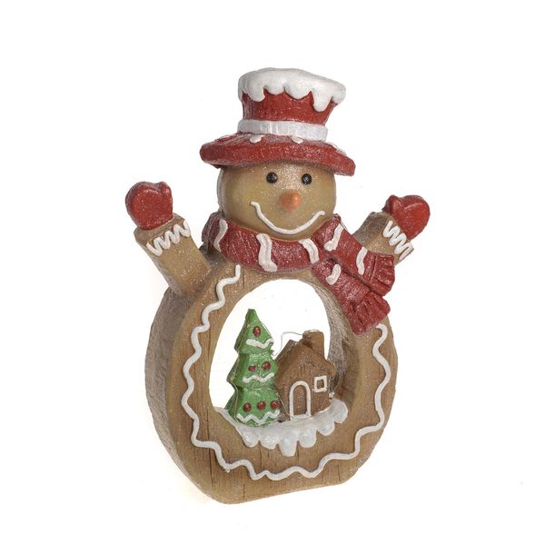 Magnesia Gingerbread Snowman LED light 28x10x37.5Cm