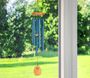 91cm (36inch) Wood & Aluminum Wind Chime, Blue finish