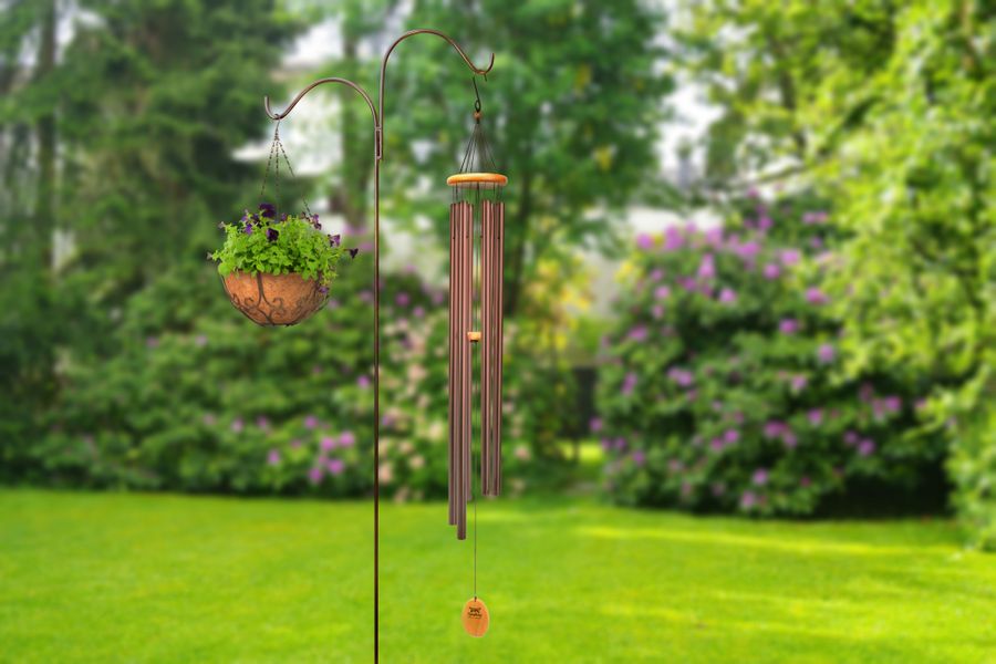 145cm (57inch) Wood & Aluminum Wind Chime, Bronze finish