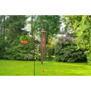 145cm (57inch) Wood & Aluminum Wind Chime, Bronze finish