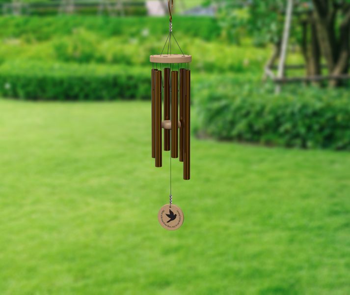 81cm (32") Memorial Wind Chime, Bronze finish