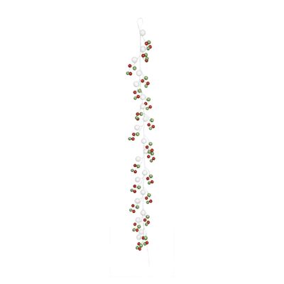 CandyLand Bauble Garland  Red, White & Green  180cm