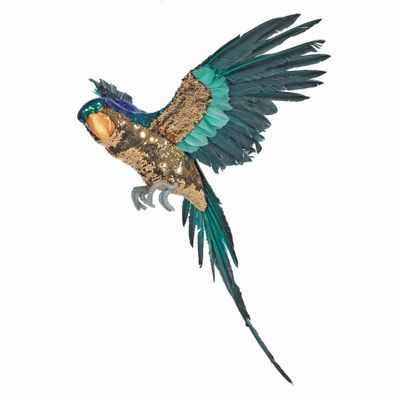 Blue Large Sequin Macaw 80cm